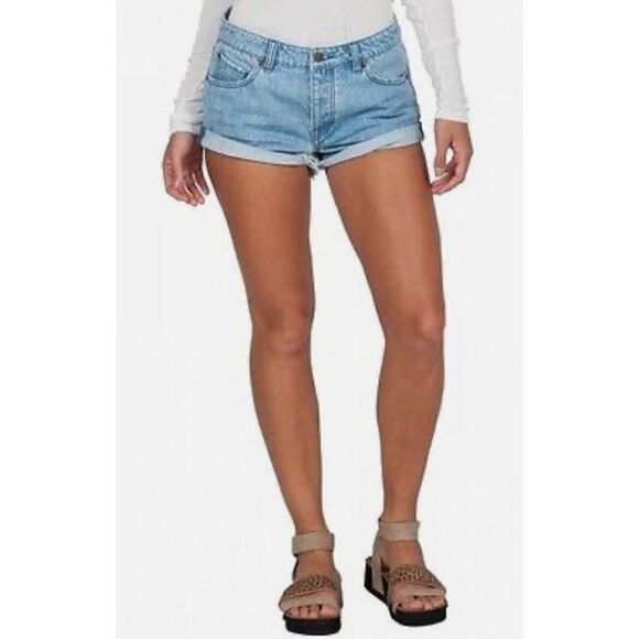 Volcom‎ Brand Jeans Stoned Rolled Shorts Size 25 - Picture 1 of 11